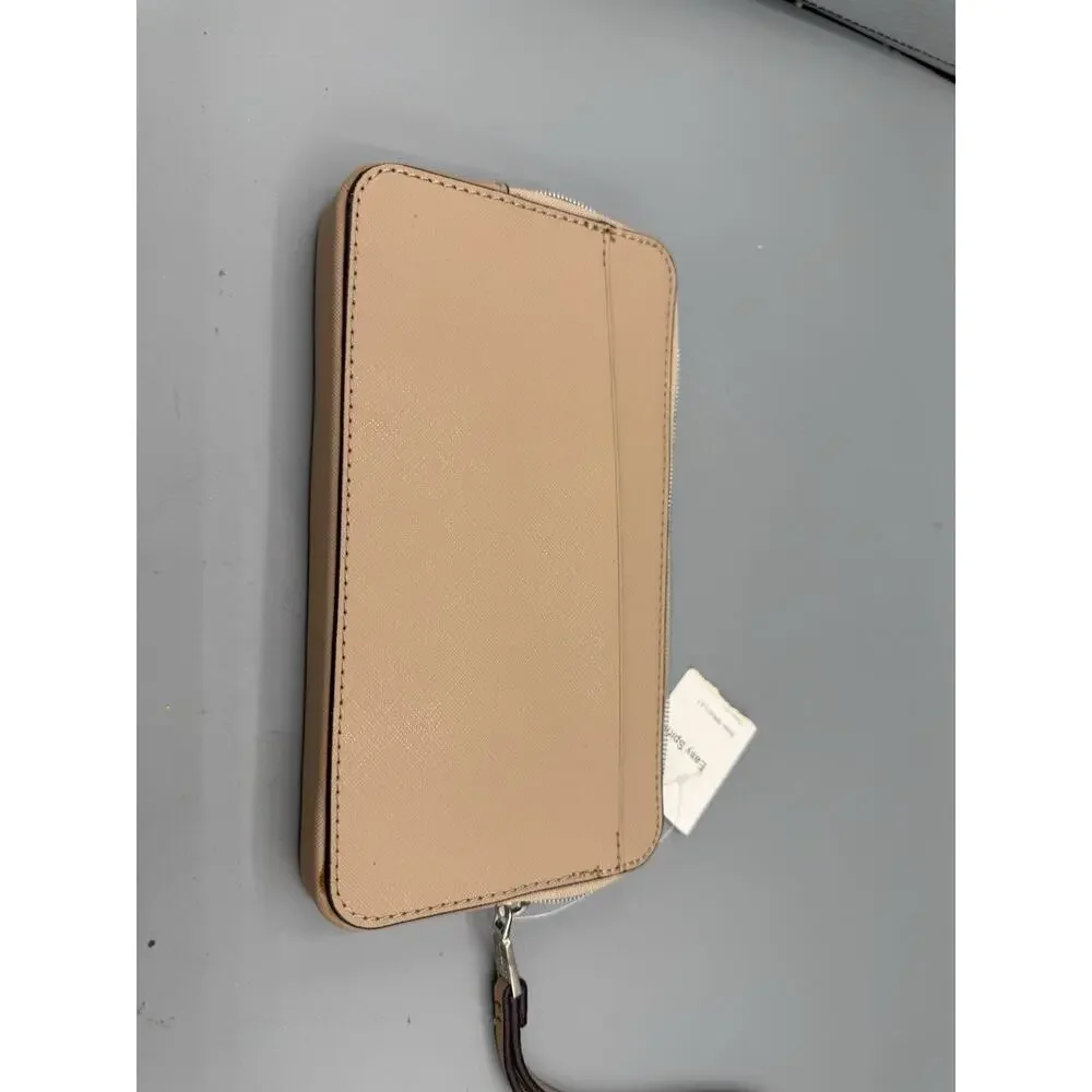 NWT Easy Spirit Blush Pink Zip Around Wristlet Wallet Clutch